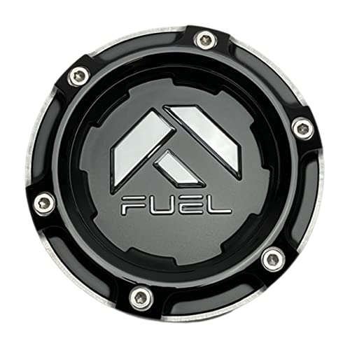 Fuel Offroad Wheels 1005-50SNBL Gloss Black and Chrome Center Cap - Wheel Center Caps