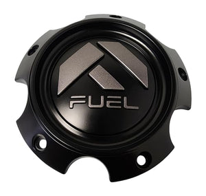 Fuel Offroad Wheels 1006-13MBV Matte Black Center Cap with Gun Metal Logo - Wheel Center Caps