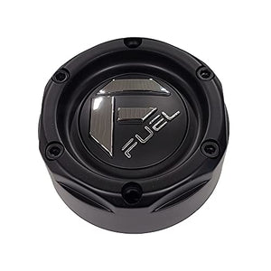 Fuel Wheel Center Caps Matte Black 1.3in for UTV 4-Lug - Wheel Center Caps