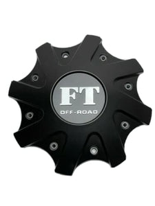 Full Throttle FT Off-Road Matte Black Wheel Center Cap FT-8024-CAP FT-8204 - Wheel Center Caps