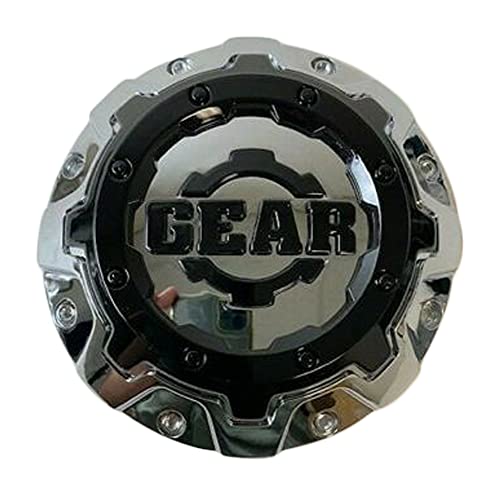 Gear Alloy C-741-1 GEAR-741-1 Chrome and Black Wheel Center Cap replacement wheel center cap part C-741-1