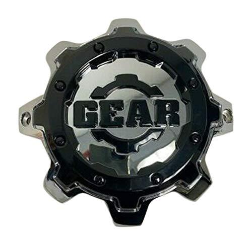 Gear Alloy C-741-2 GEAR-741-2 Chrome and Black Wheel Center Cap - wheelcentercaps