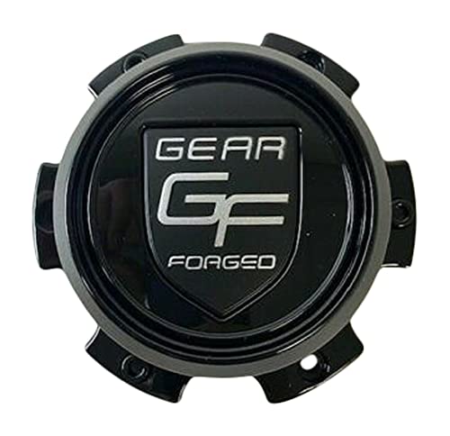 Gear Forged 824L140-6H Gloss Black Wheel Center Cap 6 Lug replacement wheel center cap part 824L140-6H