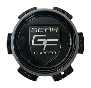 Gear Forged 824L140-6H Gloss Black Wheel Center Cap 6 Lug - wheelcentercaps