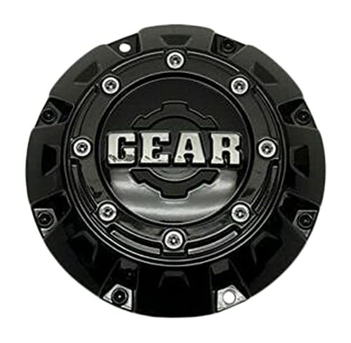 Gear Gloss Black Wheel Center Cap 6001L176 S1111-16 - wheelcentercaps