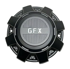 GFX G-FX Matte Black Wheel Center Cap C-6265L210 - wheelcentercaps