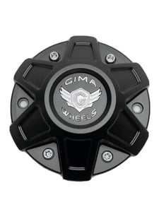 Gima Matte Black Wheel Center Cap CBGM1-2P - Wheel Center Caps