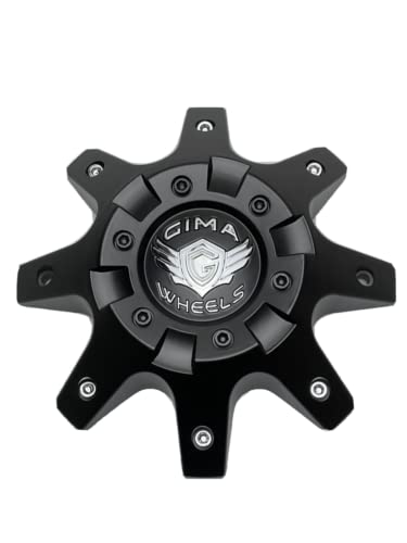 Gima Wheels Matte Black Wheel Center Cap CBGMB08-1P replacement wheel center cap part CBGMB08-1P