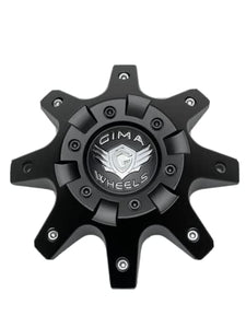 Gima Wheels Matte Black Wheel Center Cap CBGMB08-1P - Wheel Center Caps