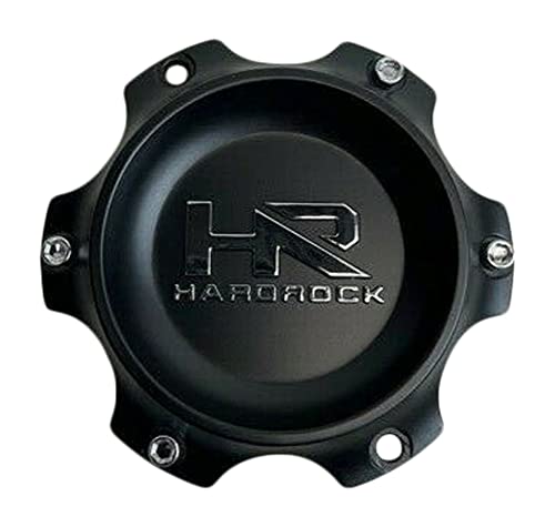 Hardrock Matte Black Wheel Center Cap E324S110-6H replacement wheel center cap part E324S110-6H