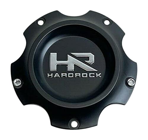Hardrock Matte Black Wheel Center Cap E324S116 E324S105-5H-B replacement wheel center cap part E324S116
