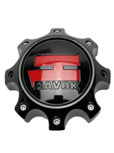 Havok Gloss Black Wheel Center Cap CBH08-B1P CBH08-1P-1 replacement wheel center cap part CBH08-B1P