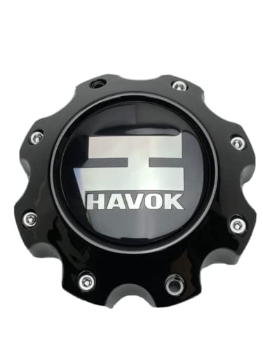 Havok Gloss Black Wheel Center Cap CBH08-E1P replacement wheel center cap part CBH08-E1P