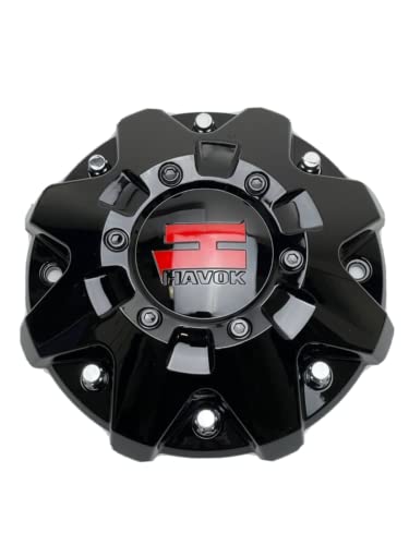 Havok Gloss Black Wheel Center Cap CBH103-B1P CBH103-A1P - Wheel Center Caps