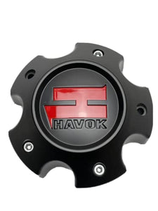 Havok Matte Black Wheel Center Cap CBH05-B1P - Wheel Center Caps