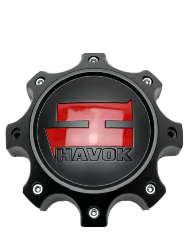 Havok Matte Black Wheel Center Cap CBH08-B1P CBH08-1P-1 replacement wheel center cap part CBH08-B1P