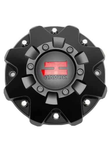 Havok Matte Black Wheel Center Cap CBH103-B1P CBH103-A1P - Wheel Center Caps