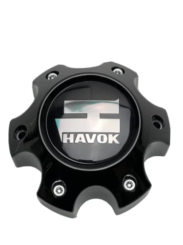 Havok Wheels Gloss Black Wheel Center Cap CBH06-C1P - Wheel Center Caps