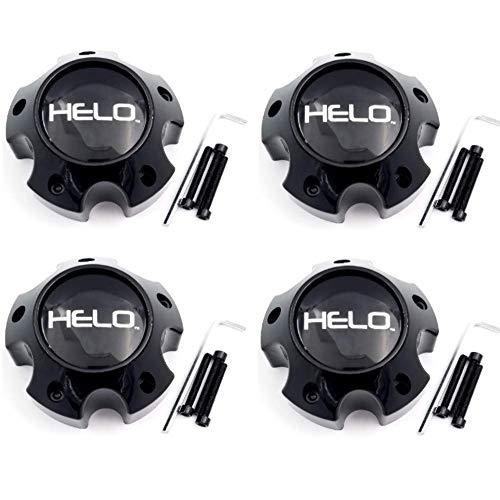 Helo 4 Pack Wheels 1079L121HE1GB 1079L121 Gloss Black Center Cap replacement wheel center cap part 1079L121HE1GB