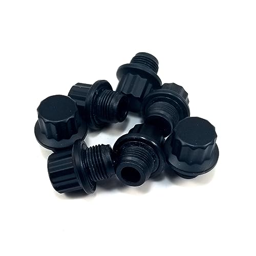Helo Wheel Decorative P2-56 Spoke Rivets Bolts Black Plastic HE904 7 Pack replacement wheel center cap hardware part P2-56