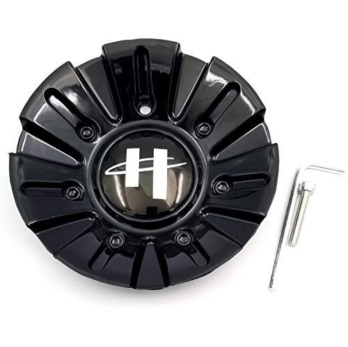 Helo Wheels 845 HE845L156 HE845L156B001 Gloss Black Wheel Center Cap replacement wheel center cap part HE845L156