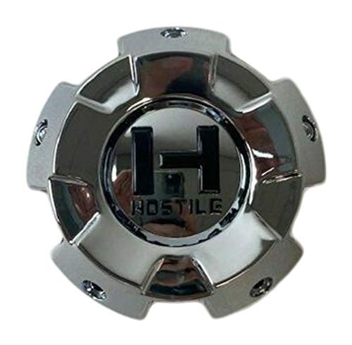Hostile Chrome Wheel 5 Lug Center Cap HC-5001 HC-5001-B replacement wheel center cap part HC-5001