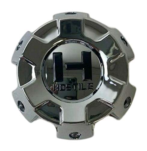 Hostile Chrome Wheel 6 Lug Center Cap HC-6001 HC-5001-B replacement wheel center cap part HC-6001