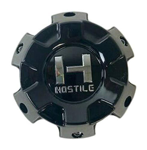 Hostile Gloss Black Wheel 6 Lug Center Cap