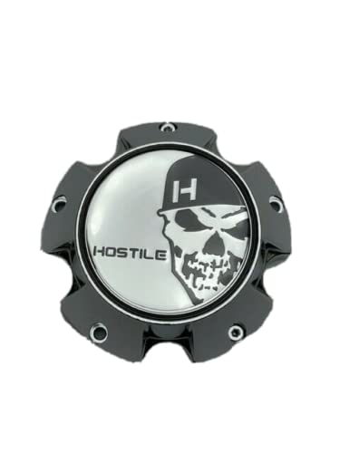 Hostile Special Edition Skull Logo Chrome Wheel Center Cap C-8016-D replacement wheel center cap part C-8016-D