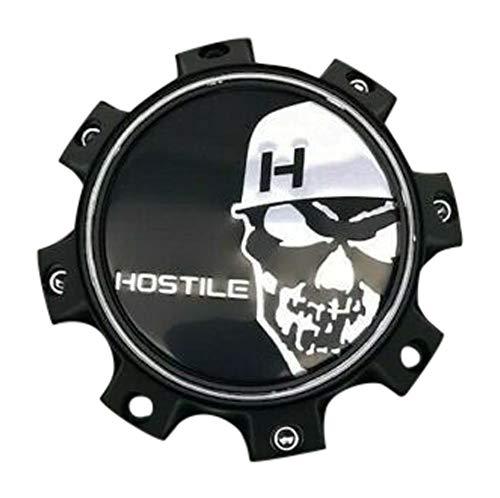 Hostile Special Edition Skull Logo Matte Black Wheel Center Cap HC-8003 replacement wheel center cap part HC-8003