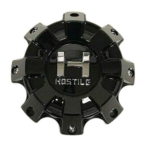 Hostile Wheels 8 Lug Gloss Black Wheel Center Cap