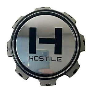 Hostile Wheels 8 Lug Matte Black Wheel Center Cap