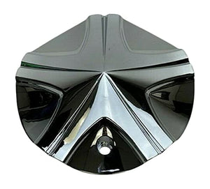 Ice Metal Chrome No Logo Wheel Center Cap 887L175 887-CAP F205-10 - wheelcentercaps