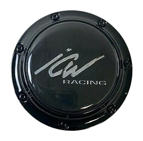 ICW Racing Wheels 316K70 Black Wheel Center Cap - wheelcentercaps