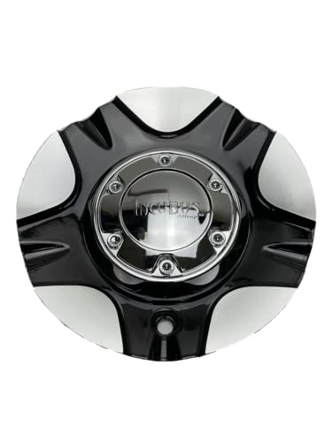 Incubus Alloys Black and Machined Wheel Center Cap EMR500-TRUCK EMR500-CAP-UP replacement wheel center cap part EMR500-TRUCK