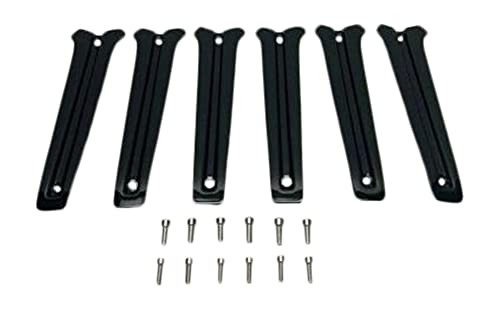 Incubus Viscera 842 24 Inch Gloss Black Inserts Set (6 PCS) EMR0842-2495-ZSJ replacement center cap logo / insert part EMR0842-2495-ZSJ