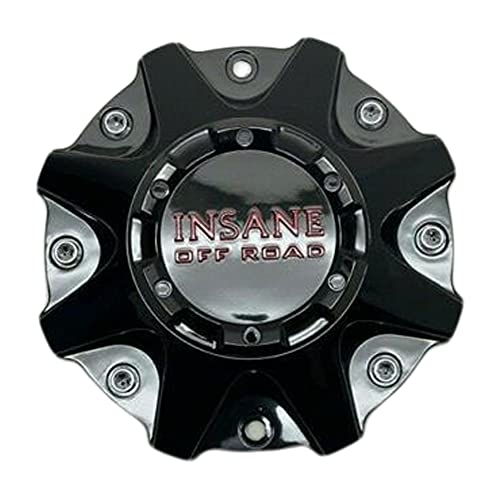 Insane Off-Road Gloss Black and Red Logo Wheel Center Cap ER038 310L214-D replacement wheel center cap part ER038