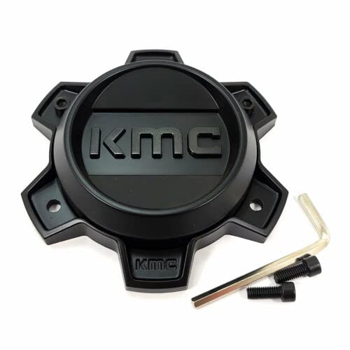 KMC Satin Black Center Cap Bolt-On Closed-End T164H145-6-H30-S3 replacement wheel center cap part T164H145-6-H30-S3