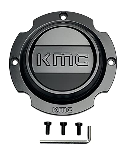 KMC Wheels KS2CAP44-SB UTV Satin Black Center Cap replacement wheel center cap part KS2CAP44-SB