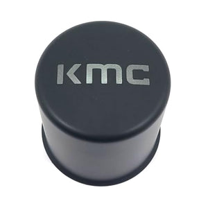 KMC Wheels Matte Black Wheel Center Hub Cap 3.3" Push-Thru for 5x4.5 5x114.3 5x5 5x127 KM522 Enduro - Wheel Center Caps