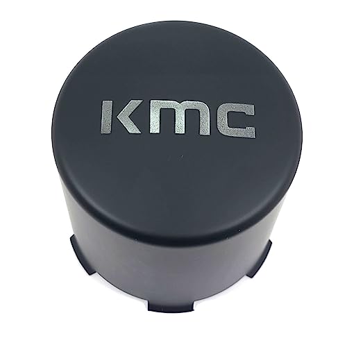 KMC Wheels Matte Black Wheel Center Hub Cap 4-1/4"OD Snap-In for 6x5.5 6x139.7 5x5.5 5x139.7 KM522 Enduro replacement wheel center cap part KM522