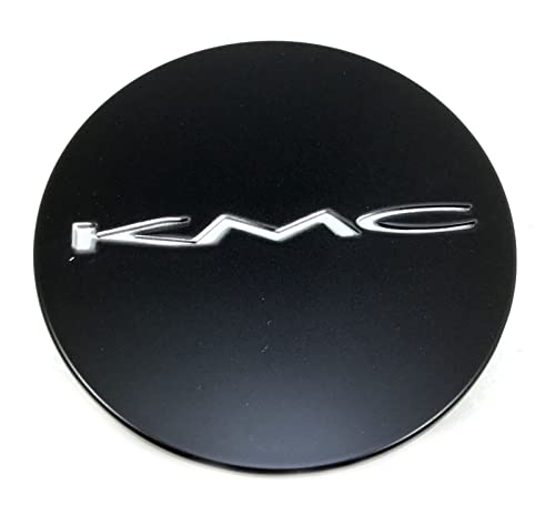 KMC Wheels Satin Black Center Cap 2-15/16" OD Snap Closed for 5/6 Lug KM690 KMC 5 KM984S01 replacement wheel center cap part 2-15/16