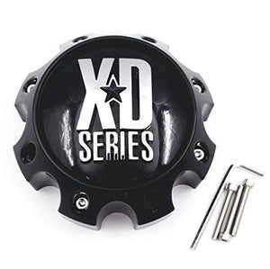 KMC XD Series 1079L170 LG1301-05 1079L170GB Gloss Black 8 Lug Center Cap - wheelcentercaps