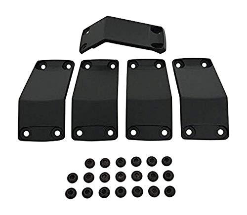 KMC XD Series Rockstar 2 811FIN79012NABS Black Wheel Inserts 17x9 Set of 5 replacement center cap logo / insert part 811FIN79012NABS
