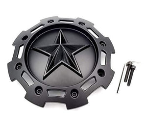 KMC XD Series Rockstar 2 SC-205 S1403-09 Black on Black 5 and 6 Lug Center Cap - wheelcentercaps