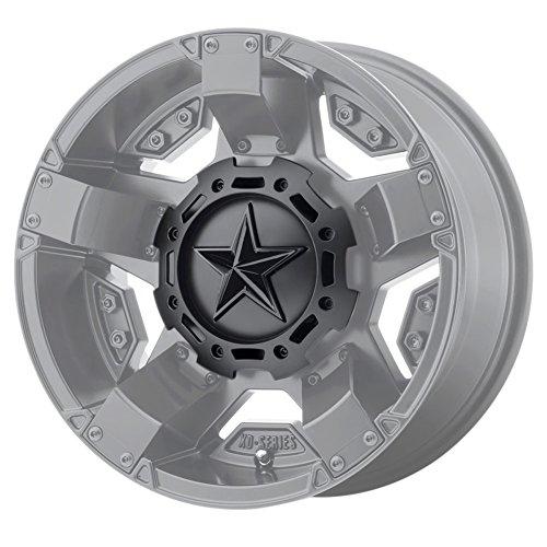 KMC XD Series Rockstar 3 827CAPMB-GB-1 T116L188 S1604-11 Matte Black Center Cap Gloss Black Star replacement wheel center cap part 827CAPMB-GB-1
