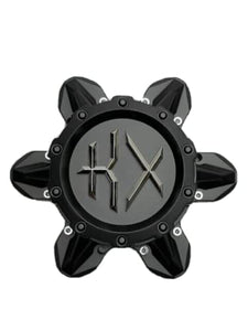 KX Off-Road Matte Black 8 Lug Wheel Center Cap CKX03-3MB CKX03-3MB-CAP-SG - Wheel Center Caps