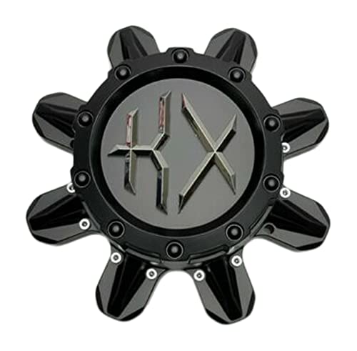 KX Off-Road Matte Black 8 Lug Wheel Center Cap CKX03-4MB CKX03-4MB-CAP-SG - Wheel Center Caps