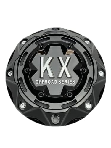 KX Offroad Gloss Black Wheel Center Cap KX180 KX180-SG - Wheel Center Caps