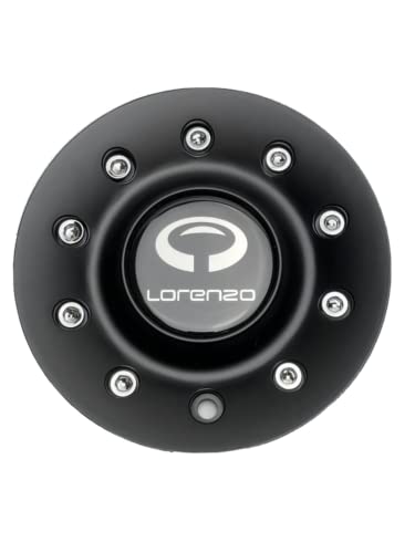 Lorenzo Matte Black Wheel Center Cap WL028L163 LG1612-16 replacement wheel center cap part WL028L163
